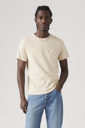 Levi's T-shirt classica con taschino - Uomo - XS - Neutral / Fog Slub Jersey