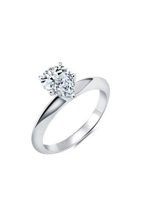Crislu Pear Cut Cubic Zirconia Ring in Platinum at Nordstrom, Size 7
