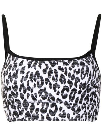 The Upside Reggiseno sportivo Natacha leopardato - Bianco
