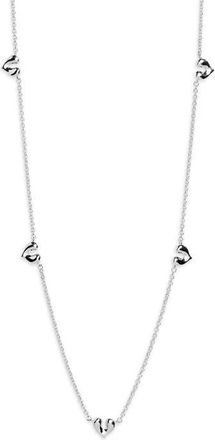 Missoma Molten Heart Mini Charm Choker in Silver at Nordstrom