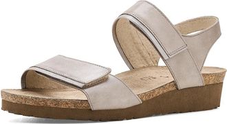Naot Aisha Womens Wedge Shoes Titanium Leather/Silver Threads Leather : EU 42 (US Womens 11) M