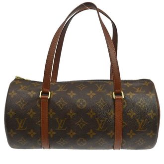 Louis Vuitton Papillon Handbag Monogram Canvas Brown Canvas Handbag (Pre-Owned)