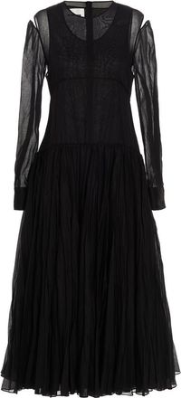 Jil Sander Black Pleated skirt dress