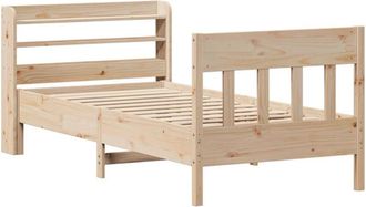 vidaXL Vidaxl - Bed Frame without Mattress 75x190 cm Small Single Solid Wood Pine