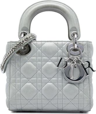 Dior Pre-owned Dior Mini Iridescent Lambskin Cannage Lady Satchel Ladies TTJ4A4T8PL17M9R2