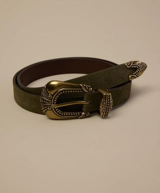 Lucky Brand Western Suede Belt