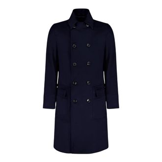 Autore Nicholson Jas - Heren - Mantel - Blauw - L - Wol - Jassen