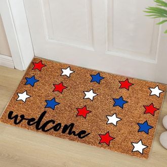 OEM Alfombra De Bienvenida Para El 4 De Julio, Poli&eacute;ster, 60 X 40 Cm