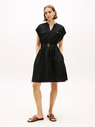 Tommy Hilfiger Belted Relaxed Mini Shirt Dress