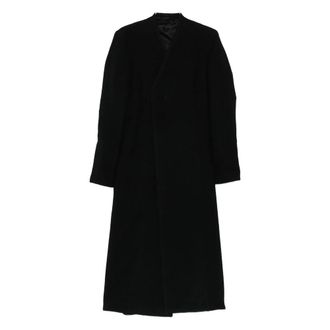 Rick Owens Single-Breasted Coats, female, Black, Size: S Elegant Coat Rp02E4902 WBD 09