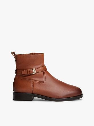 Tommy Hilfiger Leather Buckle Riding Boots