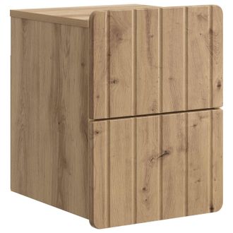 vidaXL Mesita De Noche De Pared Roble Artesanal 33 X 34,5 X 43 Cm Vidaxl