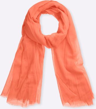 Heine Modeschal HEINE, Damen, orange, Viskose, Modet&uuml;cher Modeschal