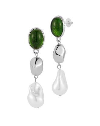 Sphera Milano Silver Plated CZ Earrings