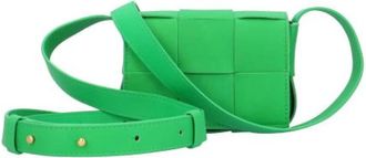 Bottega Veneta Pre-owned Vintage Schoudertas - Dames - Vintage Schoudertas - Groen - ONE Size - Leer - Vintage