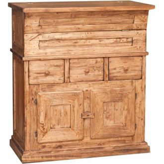 Biscottini International Biscottini - Madia in legno massello di tiglio finitura naturale 81x45x92 cm