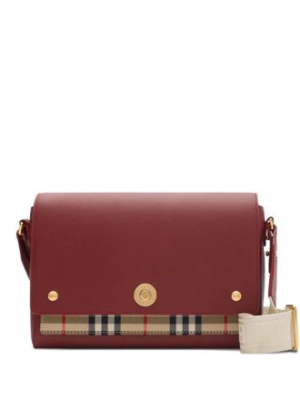 Burberry Note bag - women - Calf Leather/Cotton/Cotton - OS - Red