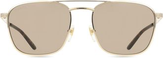 Gucci GG1881S 002 Mens Sunglasses Gold Size 54 - Free RX Lenses - Free RX Lenses
