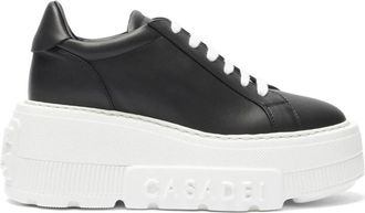 Casadei Nexus Leren Sneakers - Dames - Sneakers - Zwart - 37 EU - Katoen - Schoenen