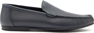 Bally Axony grained leather loafers - Blue