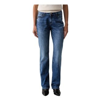 Guess Jeans, Dames, Blauw, W25 L34, Katoen, Nicky Straight Jeans