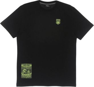 Dolly Noire Zwarte Heren Tee Korte Mouw T-shirt - Heren - T-shirts - Zwart - XL - Katoen - Tops
