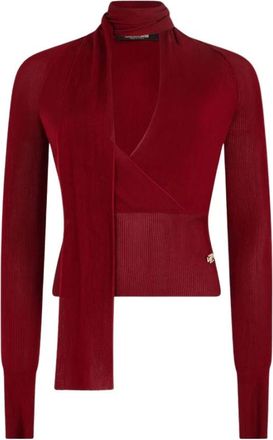 Roberto Cavalli Wikkelvest - Dames - Coltruien - Rood - S - Truien & Vesten