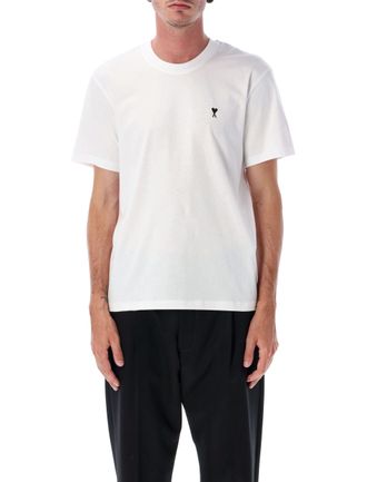Ami White Cotton Ami De Coeur T-Shirt