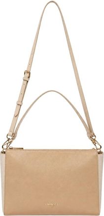 Twinset Tassen, Dames, Beige, ONE Size, Leer, Schoudertas