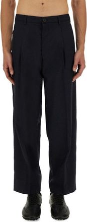 Marni High-Waisted Wide Leg Pants With Pleated Front