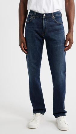 Citizens Of Humanity Gage Slim Straight Stretch Cotton & Cashmere Jeans in Prospect Medium Dark at Nordstrom, Size 32 X 32