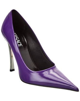 Versace Pin Point Leather Pump