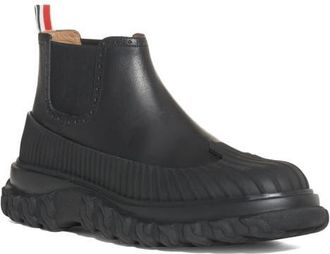 Thom Browne Brogued Chelsea Duck Boot in Black at Nordstrom, Size 11
