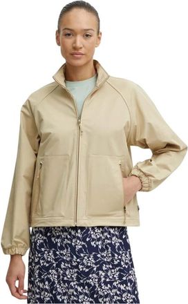 The North Face Korte Jas - Dames - Outdoorjassen - Beige - XS - Leer - Fitness