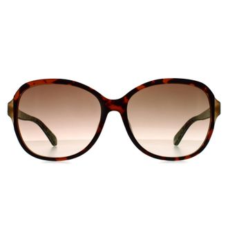 Kate Spade New York Round Womens Havana Brown Gradient Tamera/F/S - One Size