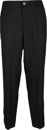 Versace Jeans Couture Tailored Black Trousers with Classic Waistband