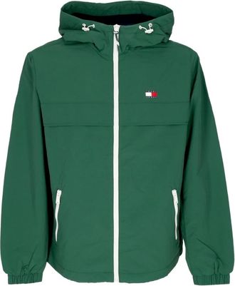 Tommy Hilfiger Groene Windbreaker met Rits - Heren - Zomerjassen - Groen - XL - Nylon - Jassen