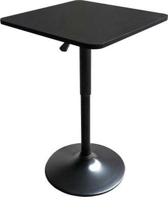 Happy Garden Mesa de bar cuadrada negra