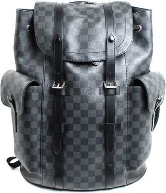 Louis Vuitton Black Damier Graphite Backpack (Pre-Owned)