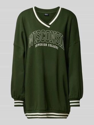 Only Sweatkleid aus Baumwoll-Mix Modell NIA in Gruen, Größe XS