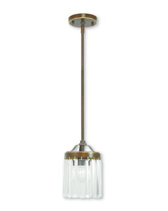 Livex Lighting Livex Ashton 1-Light Palatial Bronze Mini Pendant