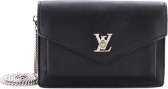 Louis Vuitton Mylockme Chain Pochette Leather clutch bag - Zwart