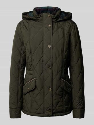 Gil Bret Steppjacke mit Kapuze und Pattentaschen in Oliv, Größe 36