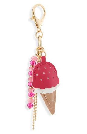 Leith Beaded Ice Cream Bag Charm in Pink Multi- Gold at Nordstrom Rack