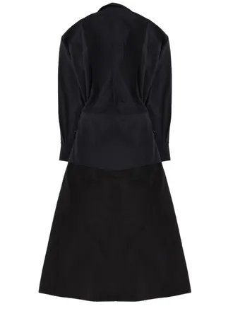 Alexander Wang Organic Cotton Wrap Dress - Black