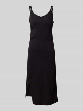 G-Star Knielanges Kleid mit Label-Patch in Black, Gr&ouml;&szlig;e S