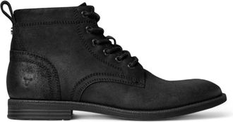 Windsor Smith Black Leather Casual Desert Boots - Sebastien
