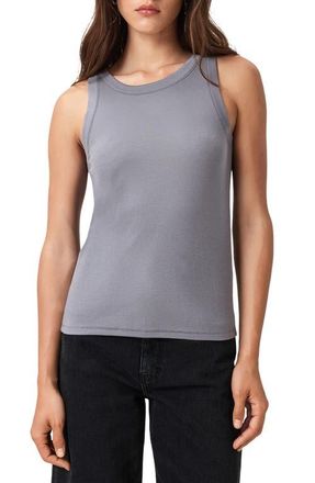 AllSaints Rina Rib Tank in Lilac Grey at Nordstrom, Size Large