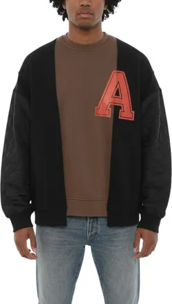 AMBUSH Black Relaxed Logo Sweatshirt