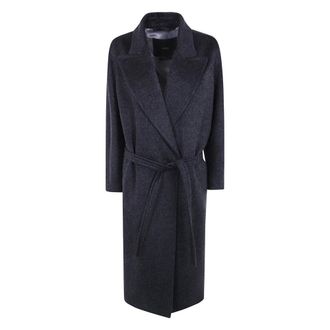 Max Mara MXT Vista Kasjmier Mohair Jas - Dames - Mantels - Grijs - Maat: S Kasjmier